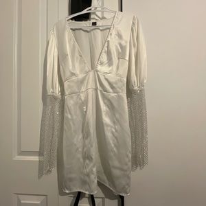 White cocktail dress